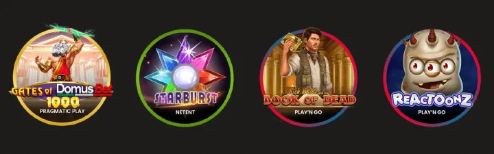 Selezione di titoli slot DomusBet